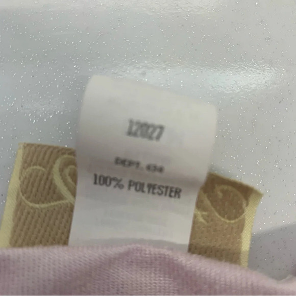 Vintage Cachet Long Nightgown Medium  Pink Satin Modest Long Sleeve‎ Embroidery - Picture 10 of 11